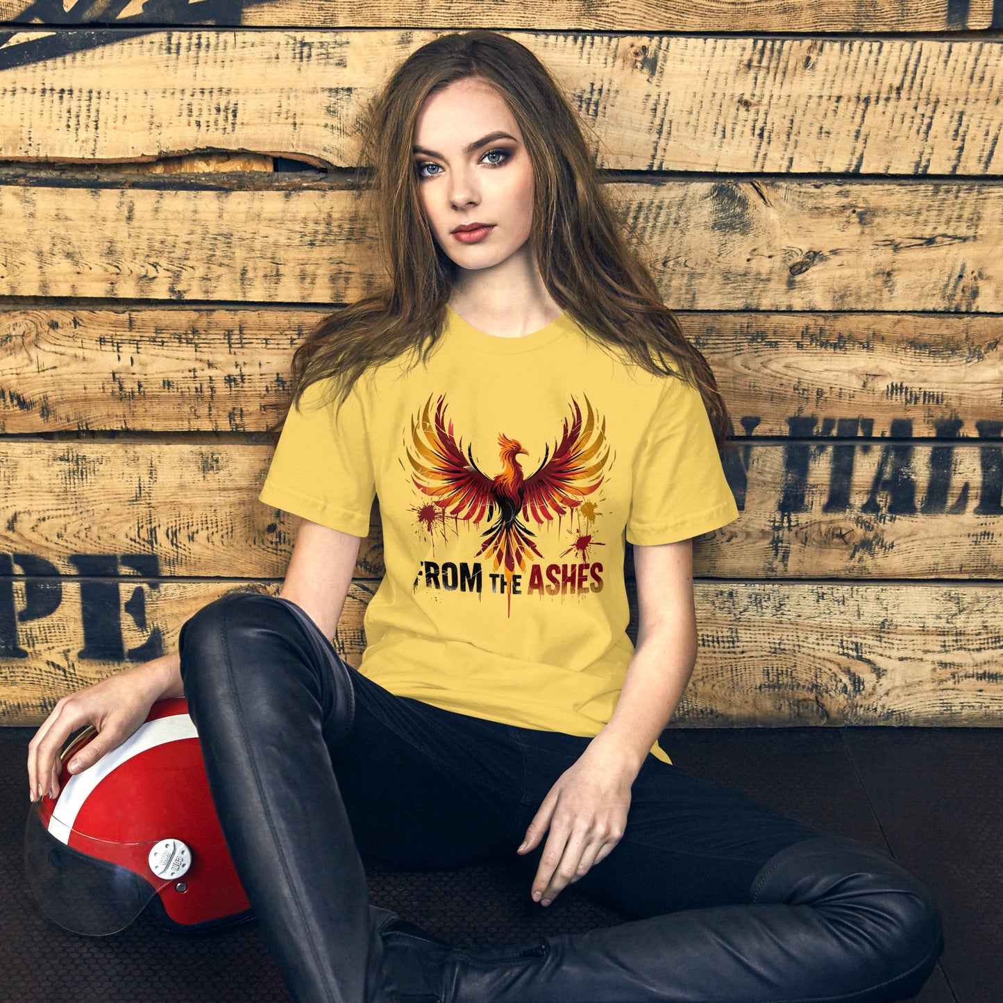 Women's Tee with Bird Design | 'From the Ashes' Inspirational Shirt - Sublimegifts4u.com