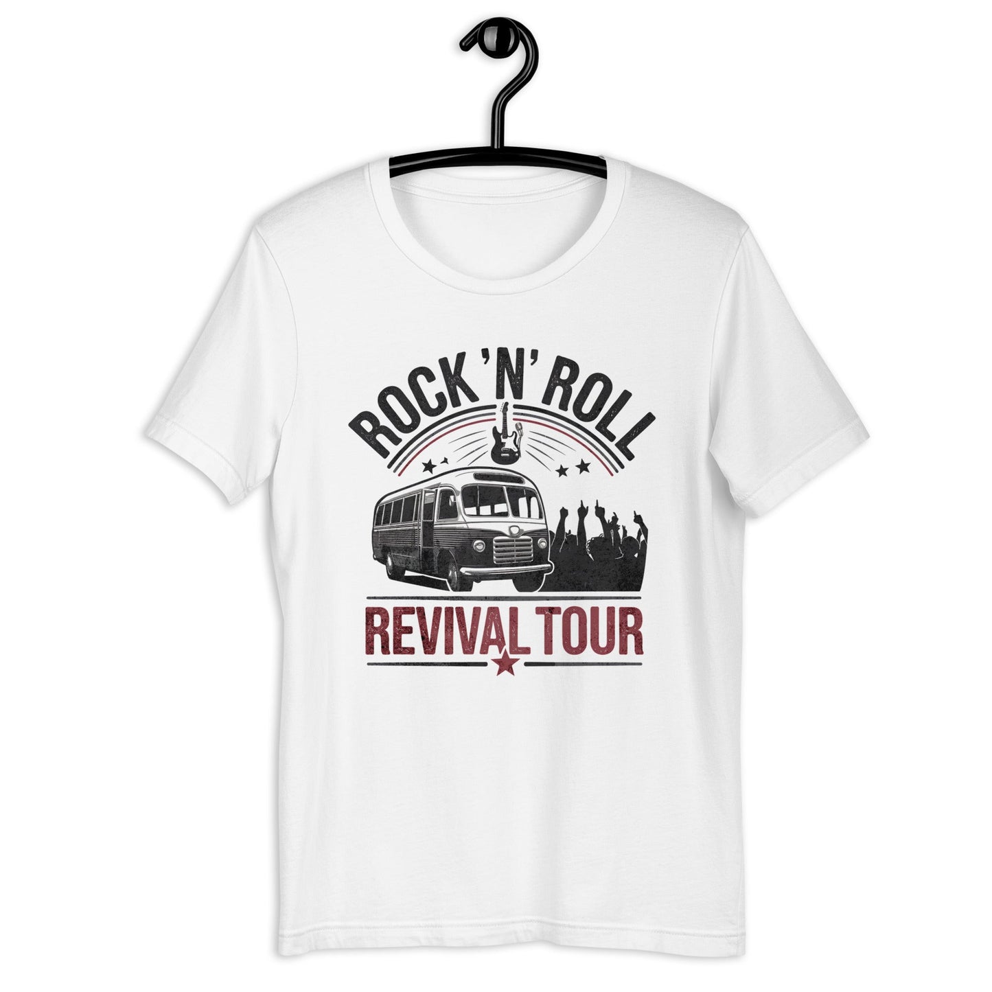 Women's Vintage Rock 'n' Roll Revival Tour T-Shirt - Soft & Lightweight Retro Tee - Sublimegifts4u.com