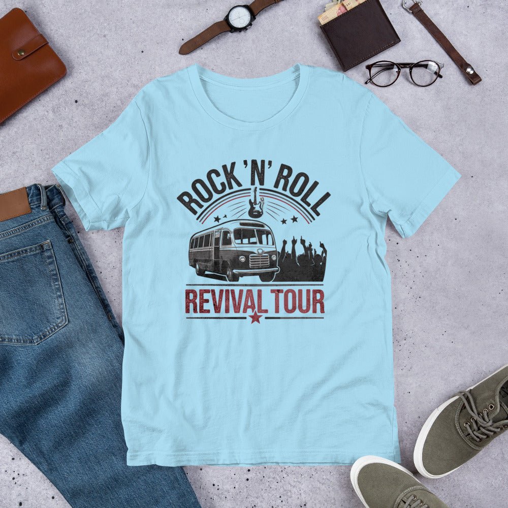 Women's Vintage Rock 'n' Roll Revival Tour T-Shirt - Soft & Lightweight Retro Tee - Sublimegifts4u.com