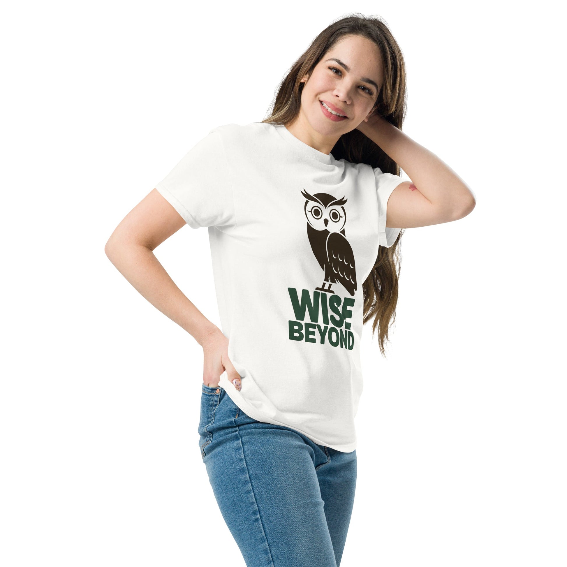 Women’s "Wise Beyond" Owl T-Shirt | Inspirational Graphic Tee - Sublimegifts4u.com