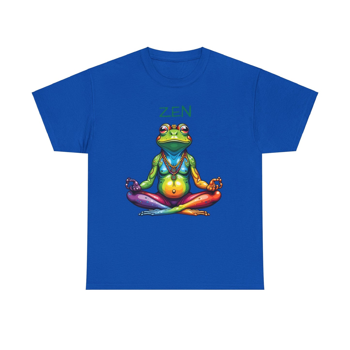 Zen Frog Meditation Tee for Women | Relaxed Fit Cotton Yoga Shirt - Sublimegifts4u.com