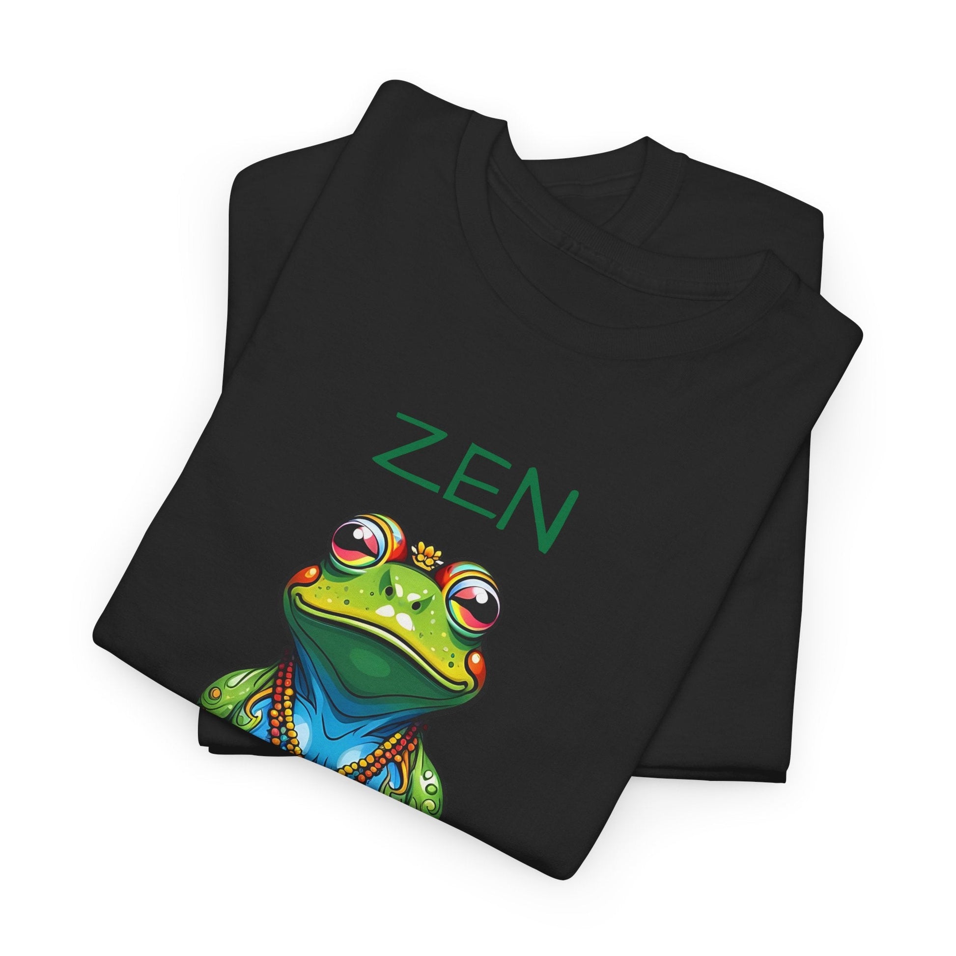 Zen Frog Meditation Tee for Women | Relaxed Fit Cotton Yoga Shirt - Sublimegifts4u.com