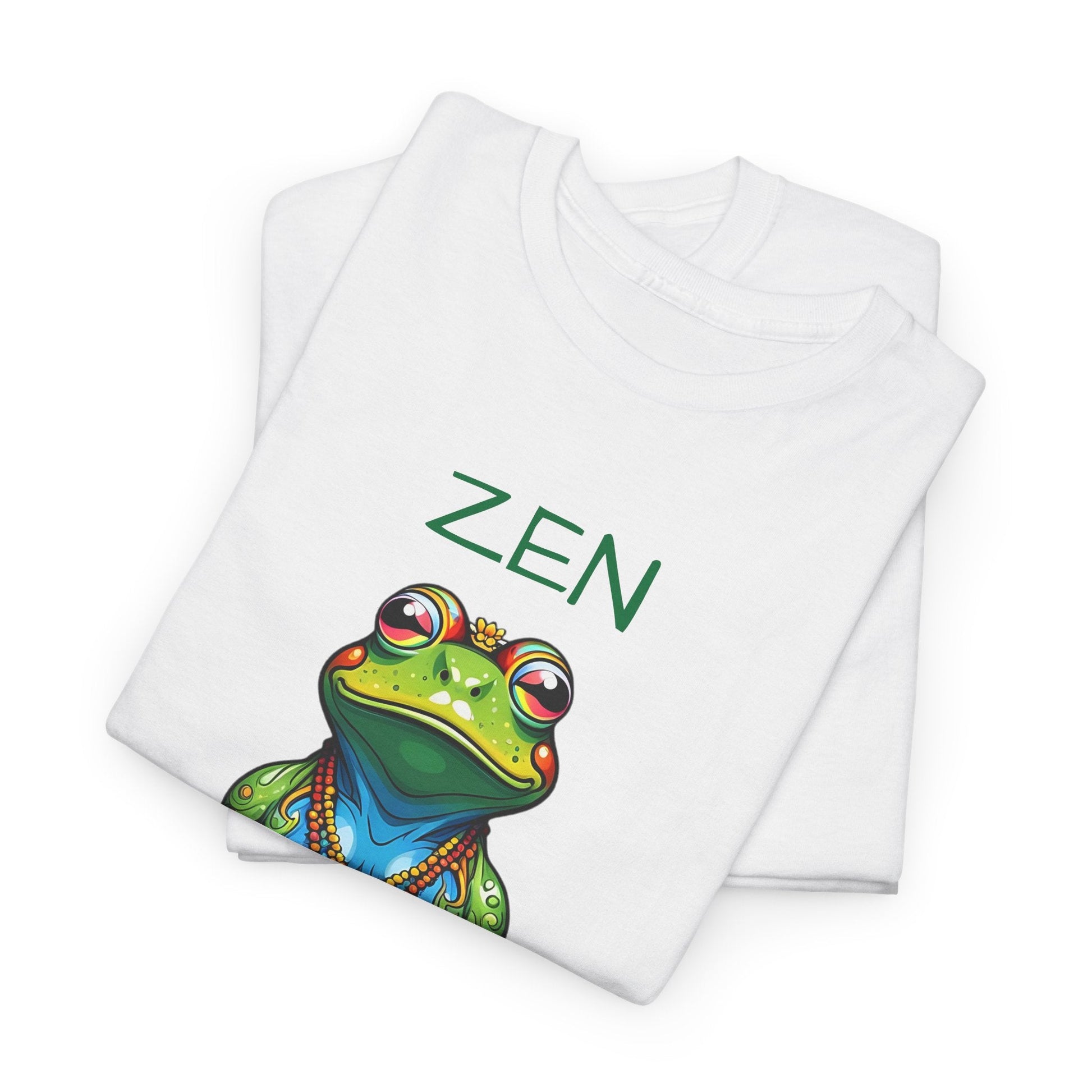 Zen Frog Meditation Tee for Women | Relaxed Fit Cotton Yoga Shirt - Sublimegifts4u.com